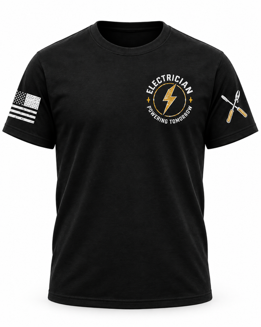 Electrician-Powered By Skill T-Shirt