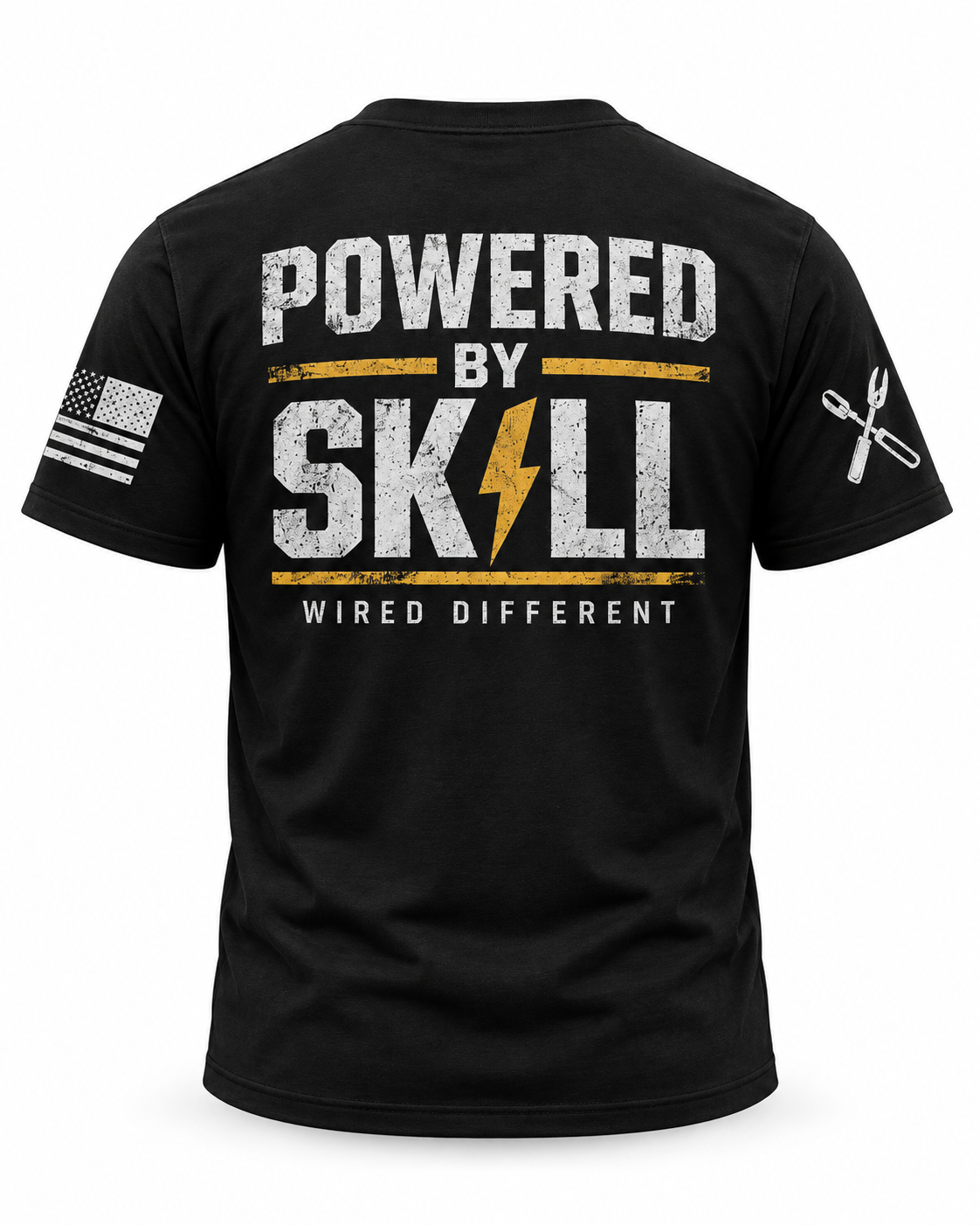 Electrician-Powered By Skill T-Shirt